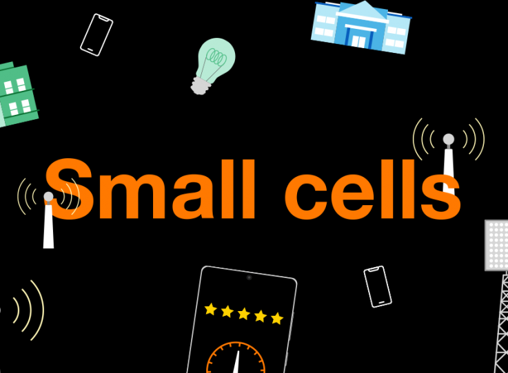 Illustration of the word of the innovation Small cells