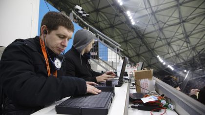 Touch2See: test par un supporteur au Vélodrome pendant un match Paris-Nice / test by a supporter during a Paris-Nice match