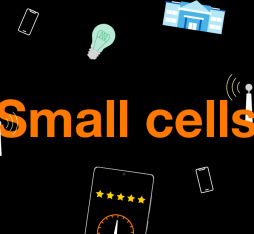 Illustration of the word of the innovation Small cells