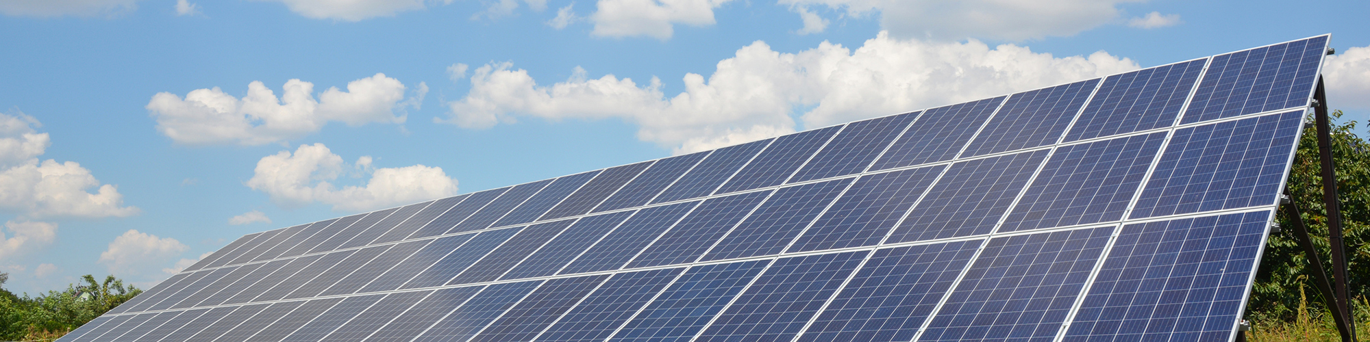 Panneaux solaires dans un pré