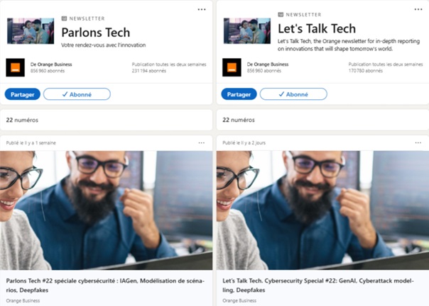 Parlons Tech newsletter sur LinkedIn / Let's Talk Tech newsletter on LinkedIn