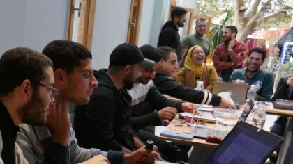 Great working environment for participants at a hackathon in Cairo, Egypt